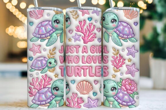 Download Inflated Sea Turtle Tumbler Wrap PNG - Tumbler wrap png Collection