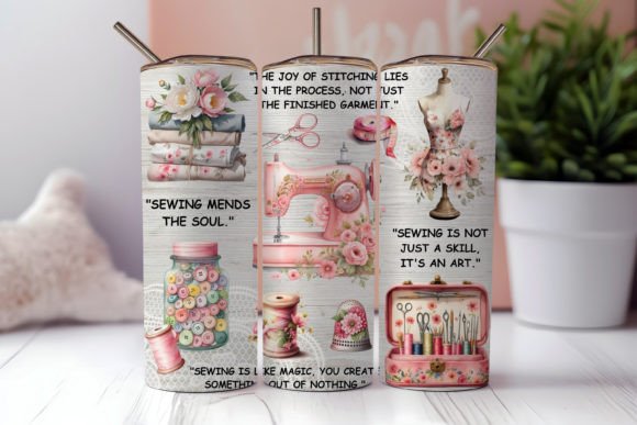 Download Sewing Life Tumbler Wrap PNG - Tumbler wrap png Collection