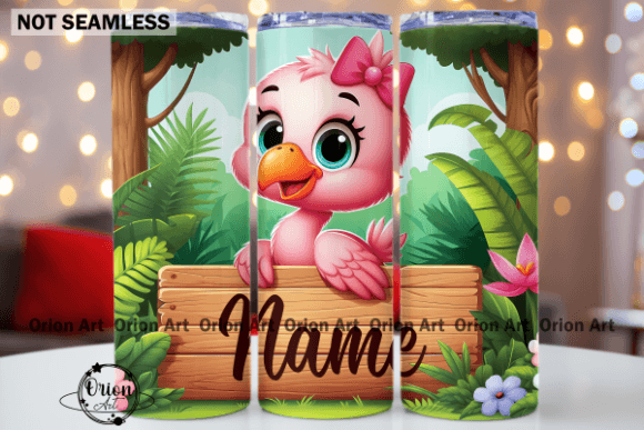 Download Baby Pink Flamingo Tumbler Wrap PNG - Tumbler wrap png Collection