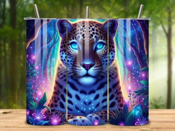 Download Jungle Theme Jaguar Tumbler Wrap Png V.4 - Tumbler wrap png Collection