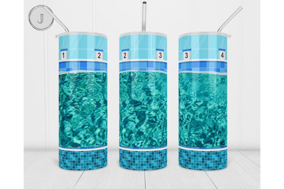 Download 20oz Swimming Pool Tumbler Summer Wrap - Summer wrap Collection