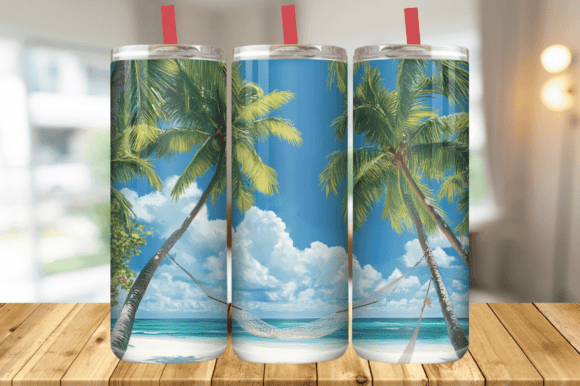 Download Summer Beach Tumbler Wrap PNG - Tumbler wrap png Collection