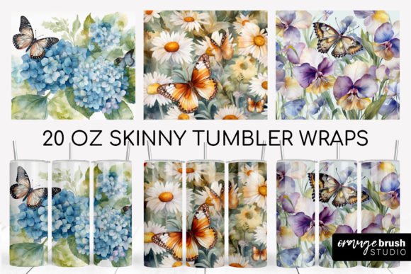 Download Butterfly Tumbler Designs, Summer Wrap - Summer wrap Collection