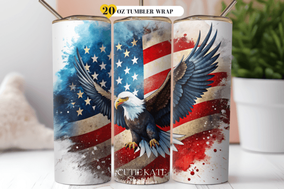 Download American Flag Eagle Tumbler Wrap Png - Tumbler wrap png Collection