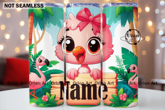 Download Baby Pink Flamingo Tumbler Wrap PNG - Tumbler wrap png Collection