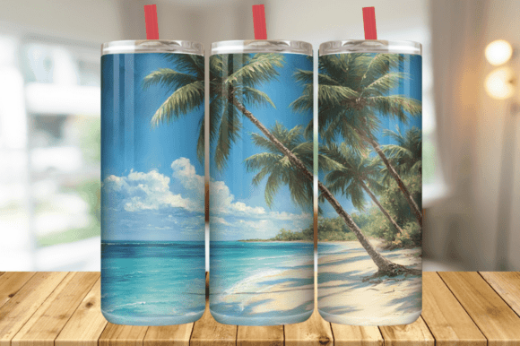 Download Summer Beach Tumbler Wrap PNG - Tumbler wrap png Collection