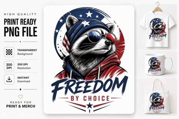 Download Patriotic Raccoon Shirt PNG - Premium Resources