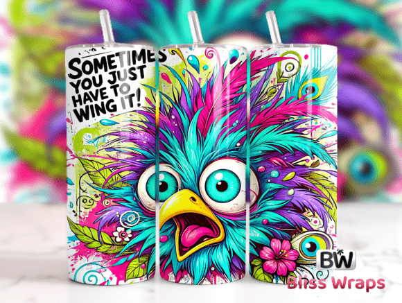 Download Sarcastic Funny Bird Tumbler Wrap Png - Tumbler wrap png Collection