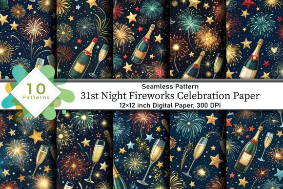 Download 31st Night Fireworks Celebration Paper - Premium Bundle