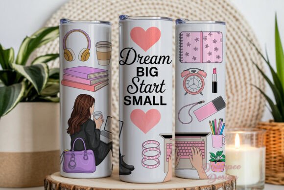 Download Dream Big Start Small Tumbler Wrap PNG - Tumbler wrap png Collection