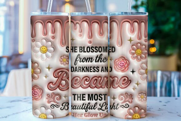 Download Feminine Motivational Tumbler Wrap PNG - Tumbler wrap png Collection